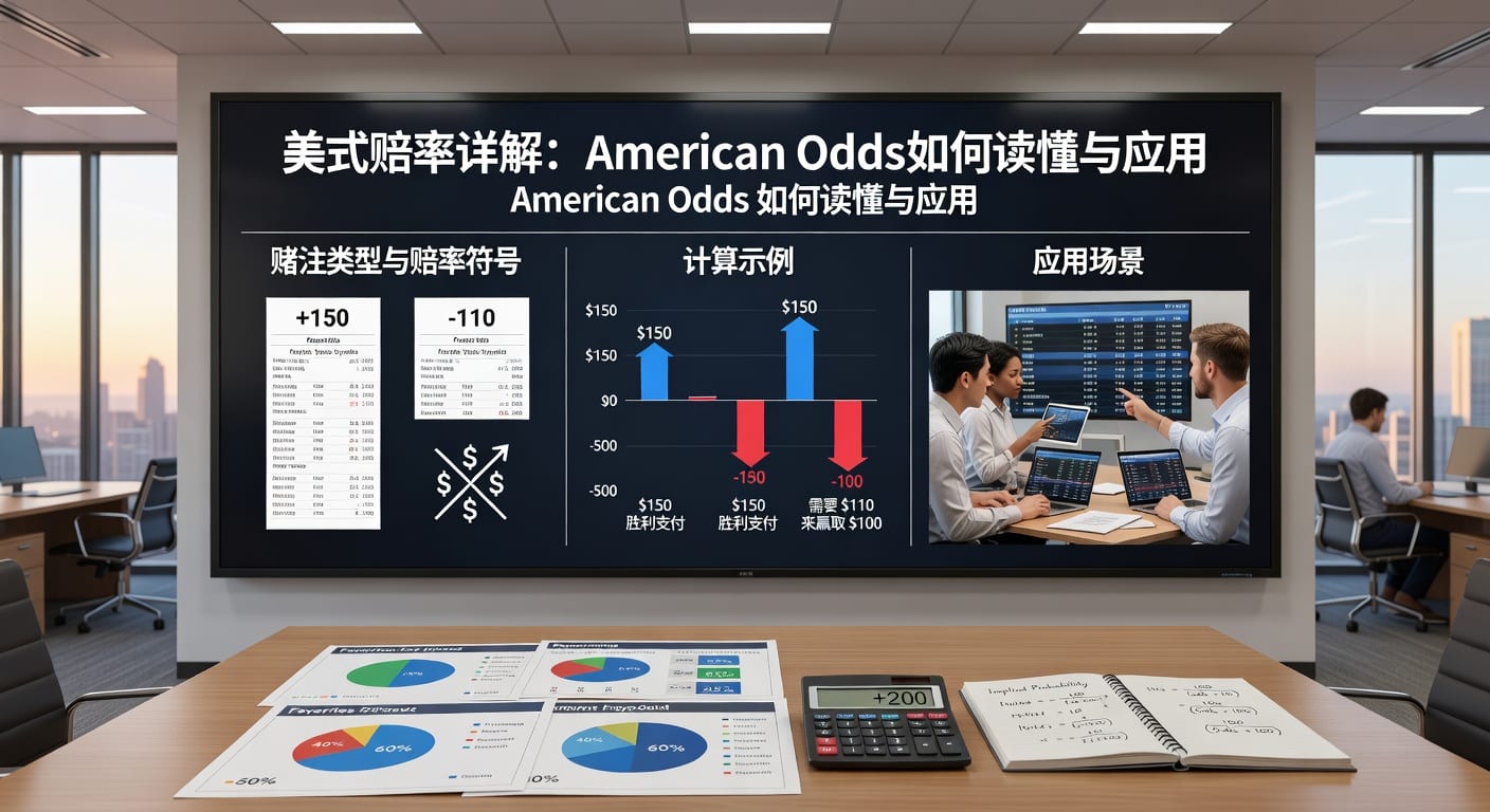美式赔率 american odds 解析：换算方法与实战判断